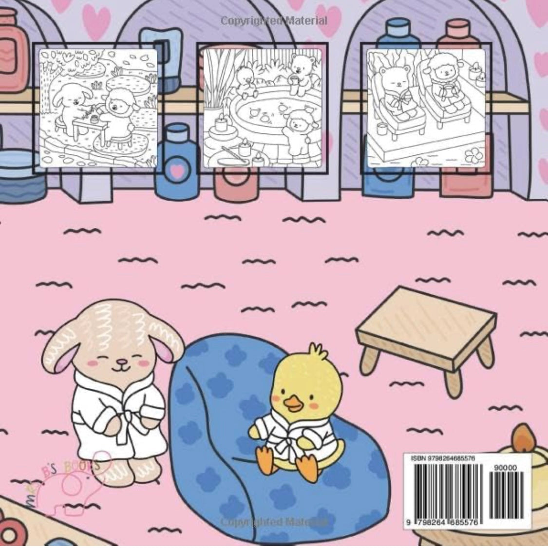 Color Me Cozy Tiny Critters Spa Day A Mrs. B's Books Coloring Book