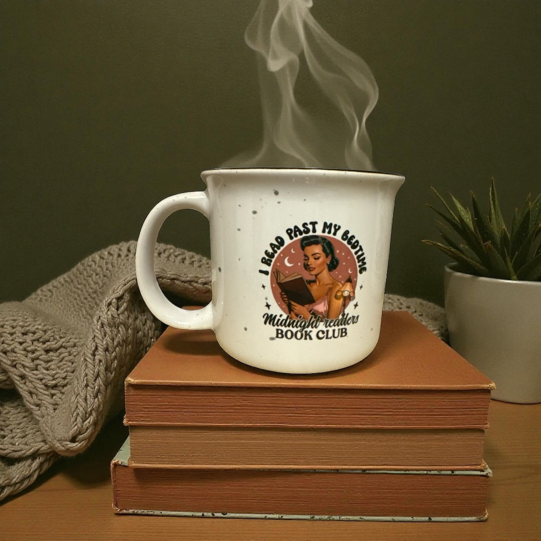 I read past my bedtime mug