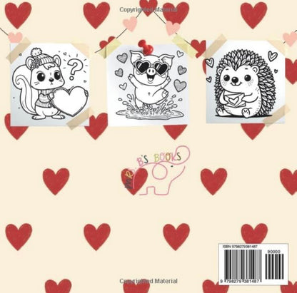 Color Me Cozy Tiny Critters Valentines Day Coloring Book