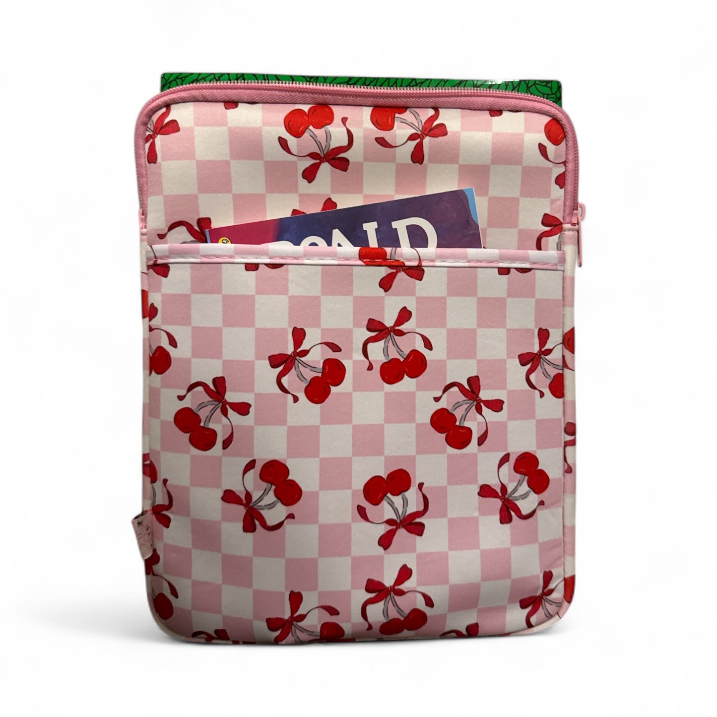 Book Sleeves/Ipad holders-cherry pink and red