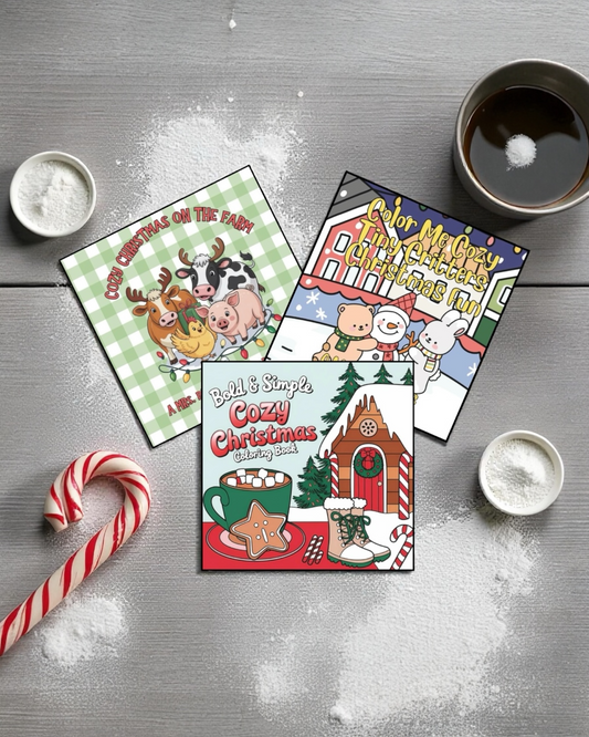 Christmas Cozy Coloring Books